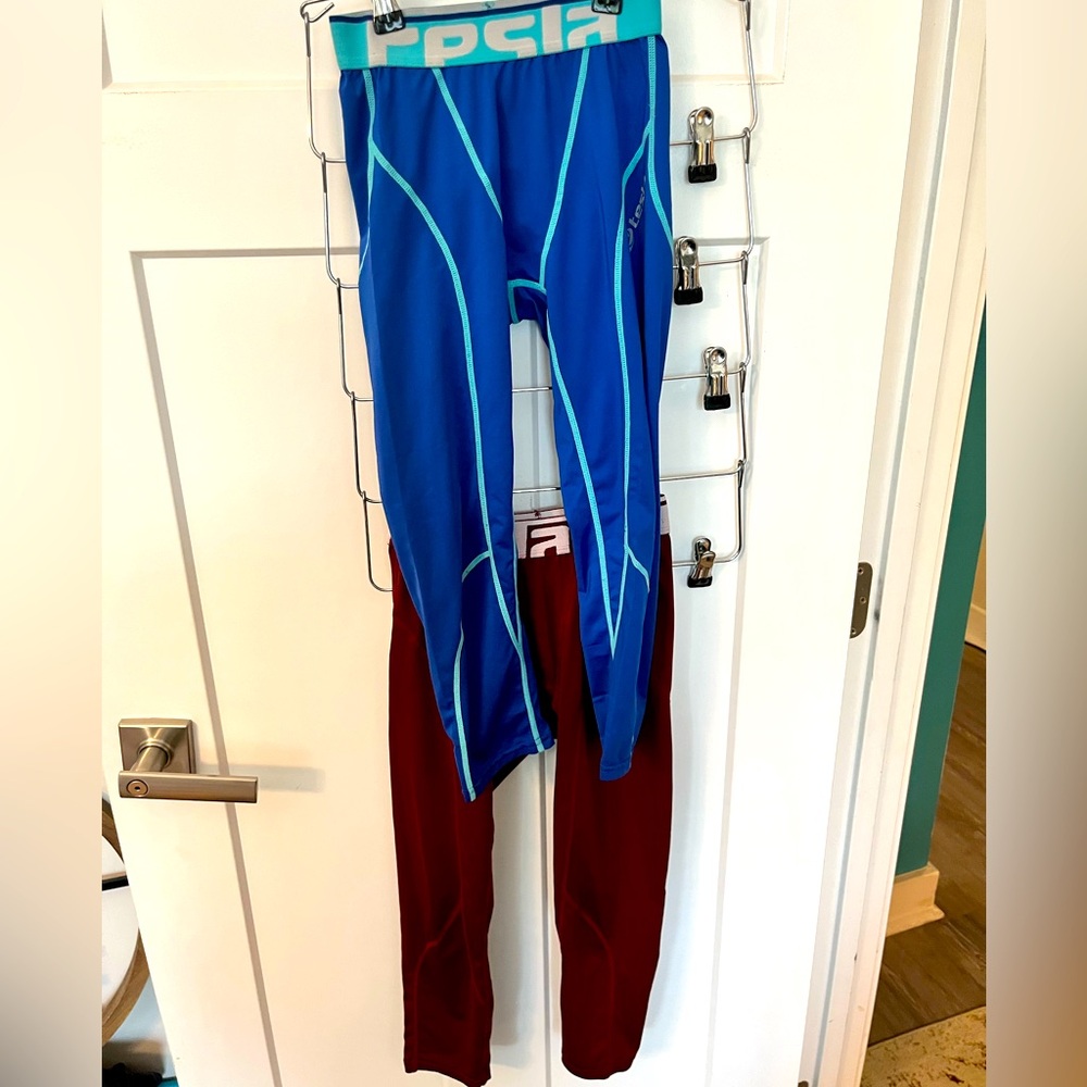 Blue and Red Men's Tights